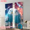 2pcs   plane printing Popular Curtains Two parrots Versatile Fabric (without rod) All Seasons for Living Room   Home Decoration
