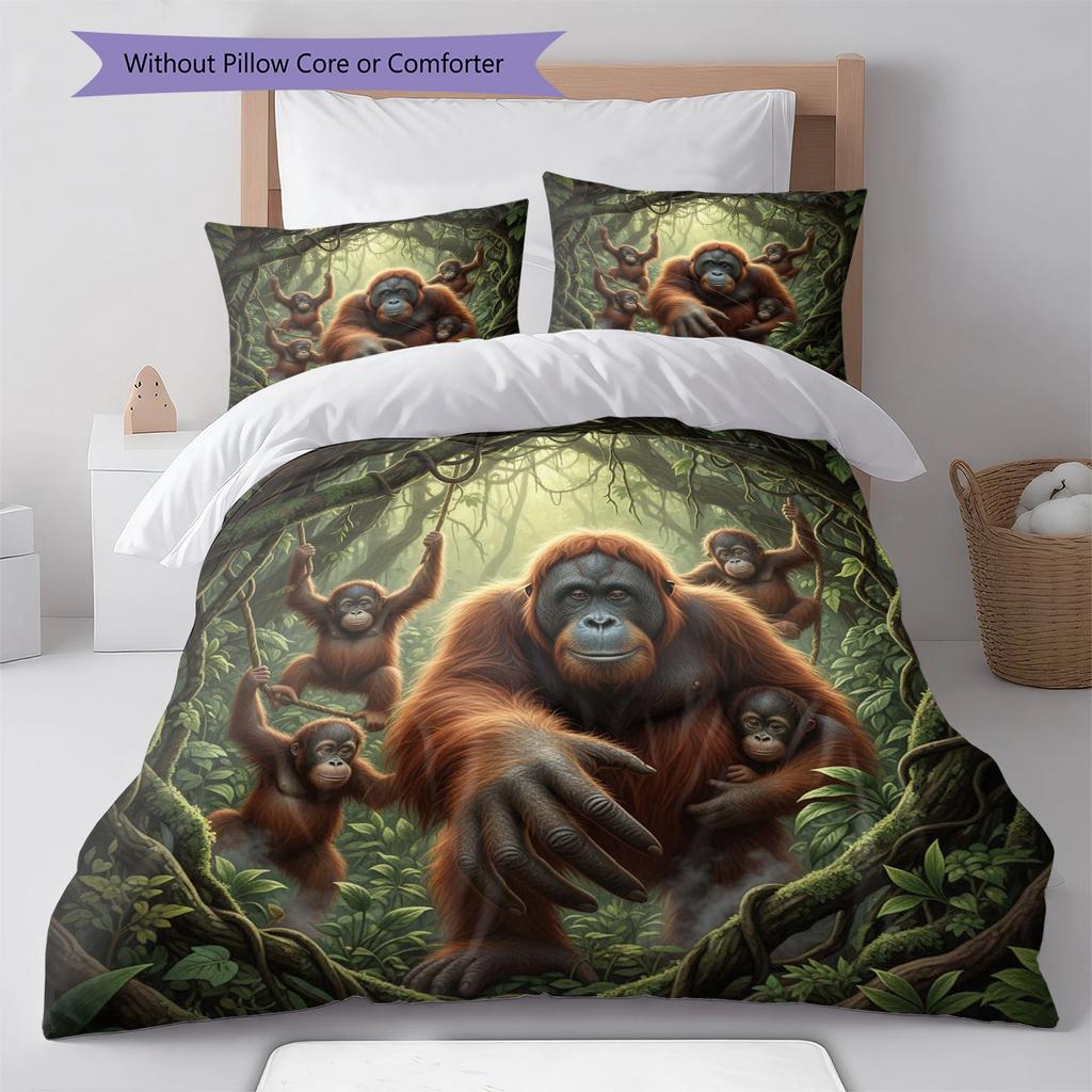 Cartoon Pattern Bedding Quilt Set Quilt Cover Pillowcase Home Decoration Birthday Gift (1 * duvet cover + 2 * pillowcase, without core)