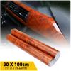 30X100cm Glossy Car Interior Vinyl Wrap Films Self Adhesive Wood Grain Stickers