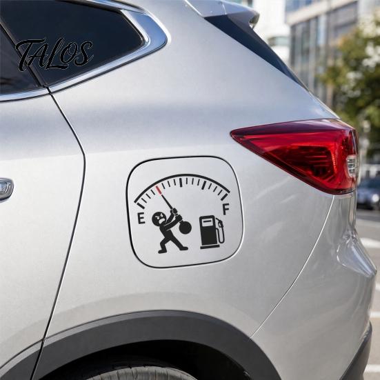 Kraftstoffklappen-Aufkleber für Autos Lustiger Tankdeckel-Aufkleber, Witziges Deckel-Dekal, Dünnes selbstklebendes Aufkleber-Anzeigeleer für die meisten Autos, LKWs, SUVs