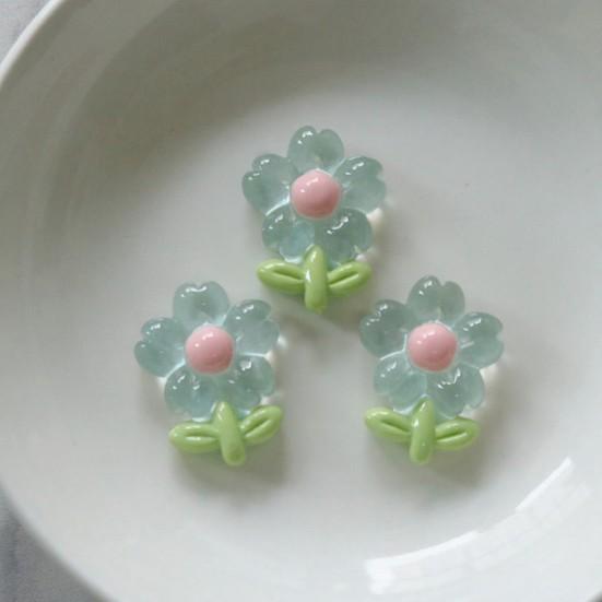 5Pcs Resin Tulip Flowers DIY Tulip Sunflower Shoe Craft Accessories Charms Flower Ornaments for Jewelry Shoes