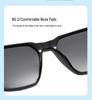 2025 Square Frame Polarized Photochromic Sunglasses for Outdoor Driving and Fishing with Spring Temples