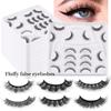 Chemical Fiber Explosive False Eyelashes 9 Pairs Of Handbag Bottom Support Curled Short Eyelashes