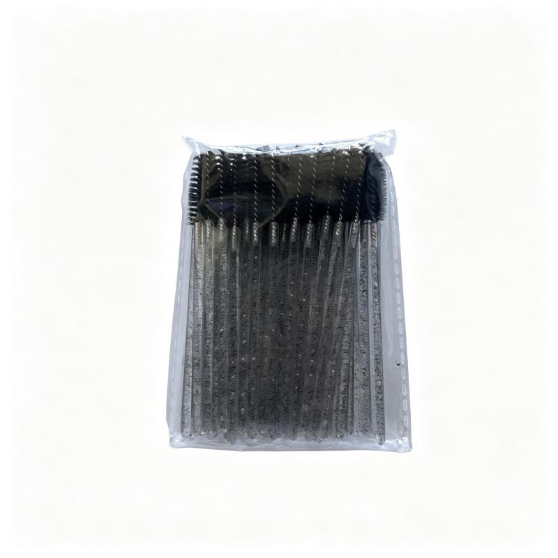 Crystal Rod Mascara & Spiral Eyebrow Brush - Eyelash Extension Cleaning Tool