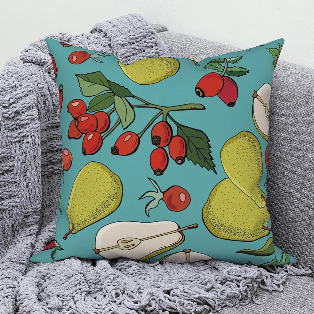 Bedroom Throw Pillow Sofa Decorative Pillowcase Home Decor Cute Tropical Fruit