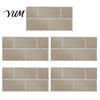 Waterproof Wall Decals for Kitchen 5Pcs Vintage Brick Tile Stickers, Oil?Proof Wallpaper, Peel Removable Backsplash Rental & Stick Living Room Home