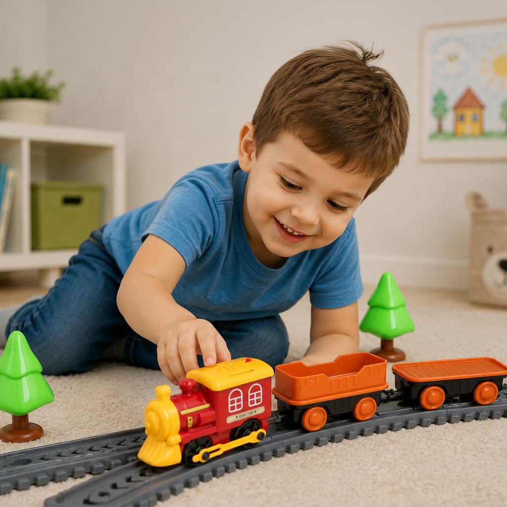 [PACZA] Electric train locomotive set of 101 elements Z3374