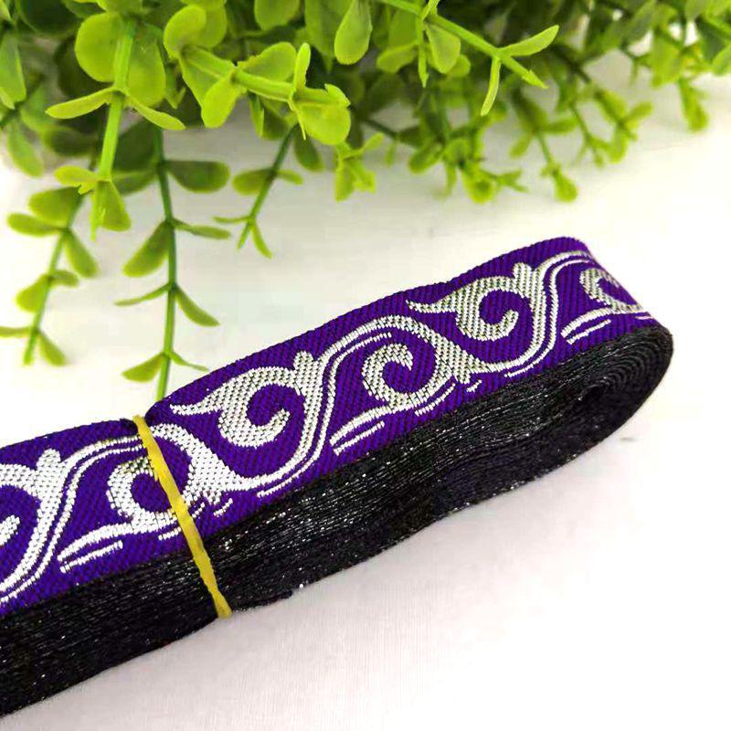 Spitzenbesatz aus Stoff mit ethnischem Wolkenmuster, 2 cm, für DIY-Cosplay-Accessoires