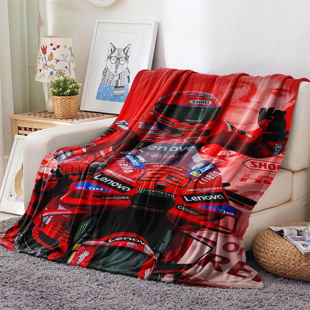 Marquez Printed Flannel Blanket, soft throw for bedroom sofa, washable, Christmas present, great gift.