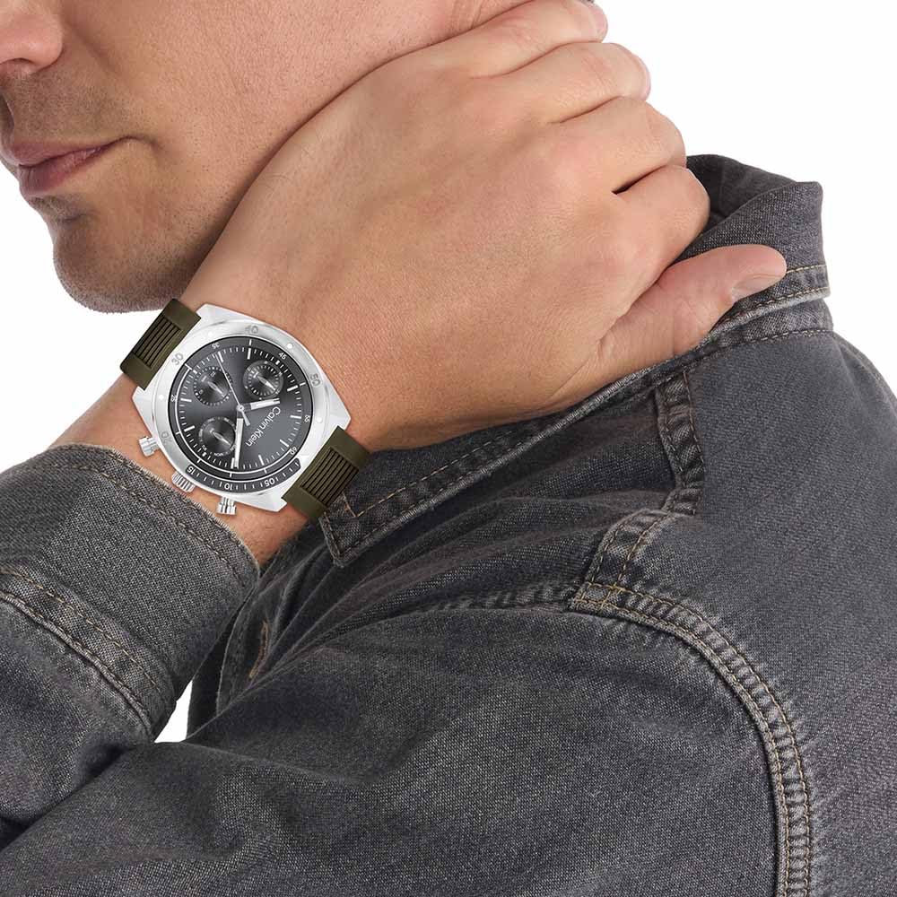 Watch CK FLEX Gray Dial Silicone Strap 25200469 [Calvin Klein] Men's [Authentic]
