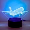 3D Night Light Creative Airplane Design As a Special Gift for Friends, Decorating the Room Atmosphere As a Holiday Gift