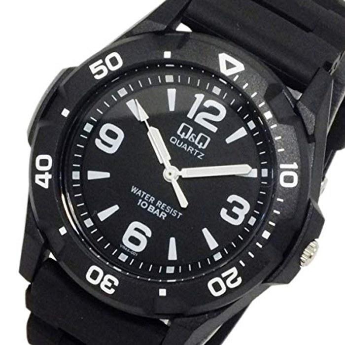 [Citizen Q&Q] Watch Analog Waterproof Urethane Band VR44-001 Men's Black
