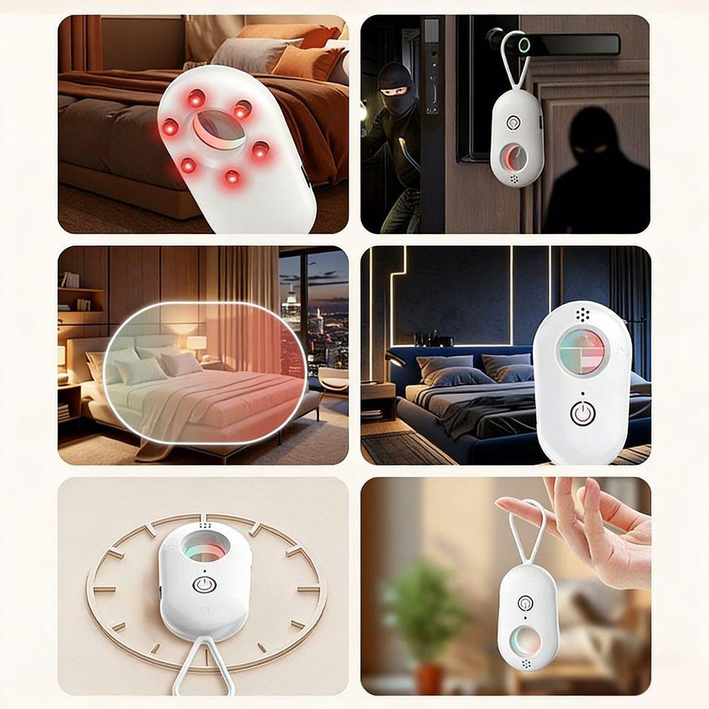 LED Light Anti-Peeping Camera Detector Security Alarm Lens Detect Gadget  Security Protection