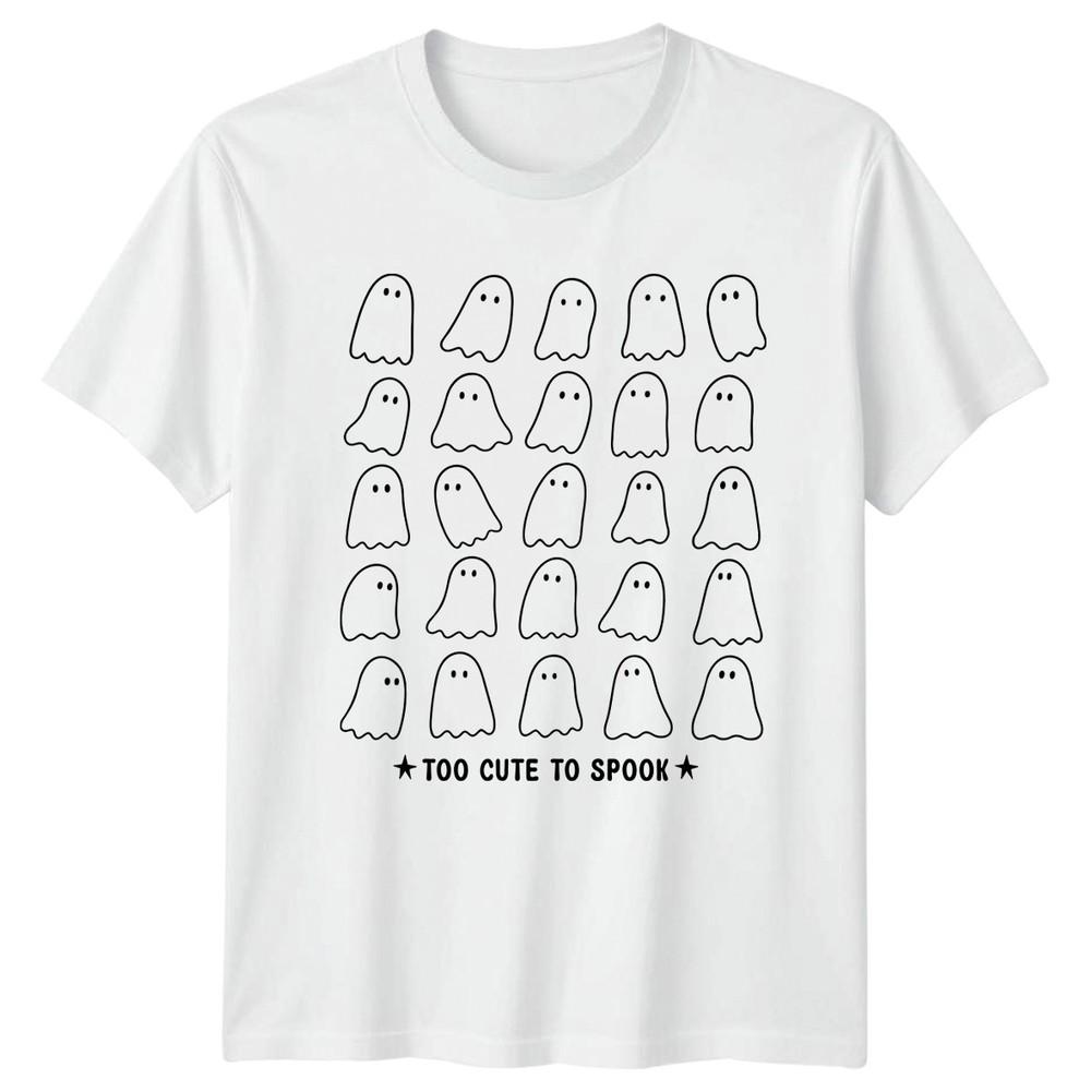 Too Cute To Spook Ghosts Halloween Holidays Unisexs Unisexs Graphic Tee S