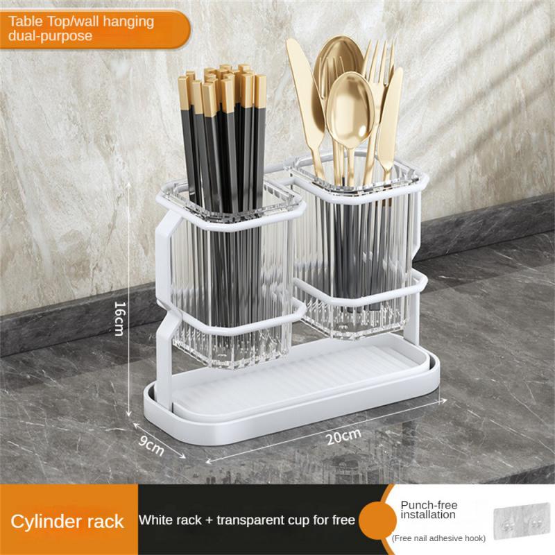Kitchen Cutlery Organizer Multi-functional Kitchen Counter Storage Chopsticks Tableware Holder Basket Sponge Holder For Kitchen