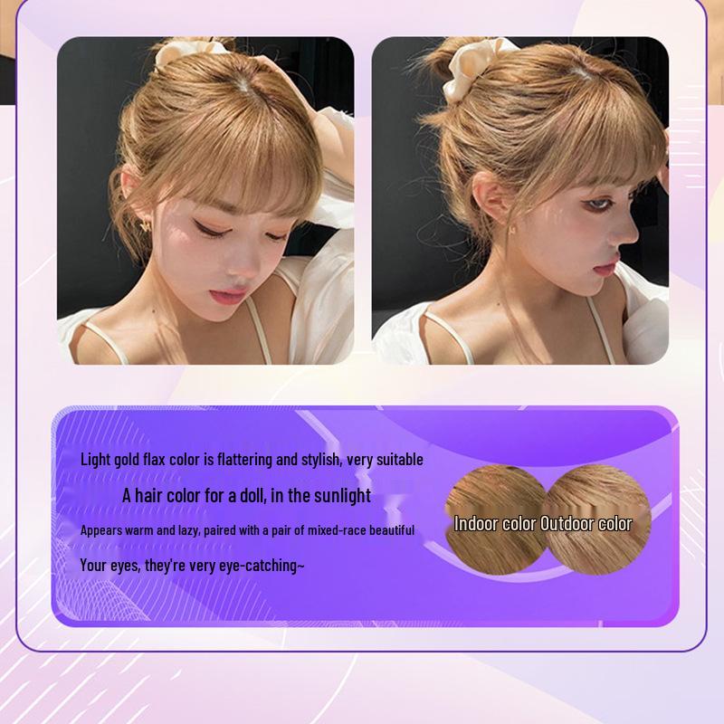 2026 Hair Dye Cream: Gray-Brown Linen, Black Tea Color, with Hair Care Benefits