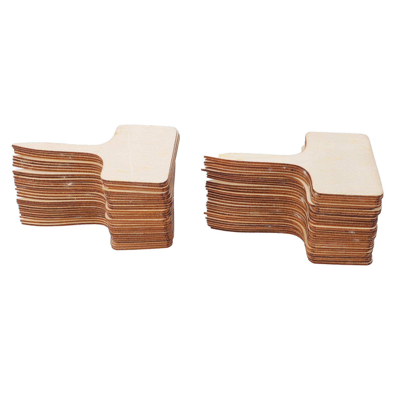 

Plant Labels Writable Thickened Wood Plant Identification Tags for Succulents Flowers Gardening Nursery Type 1