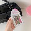 3Inch Photocard Holder Creative Idol Card Protective Sleeves Kpop Photo Protector Keychain Bag Pendant School Stationery Present