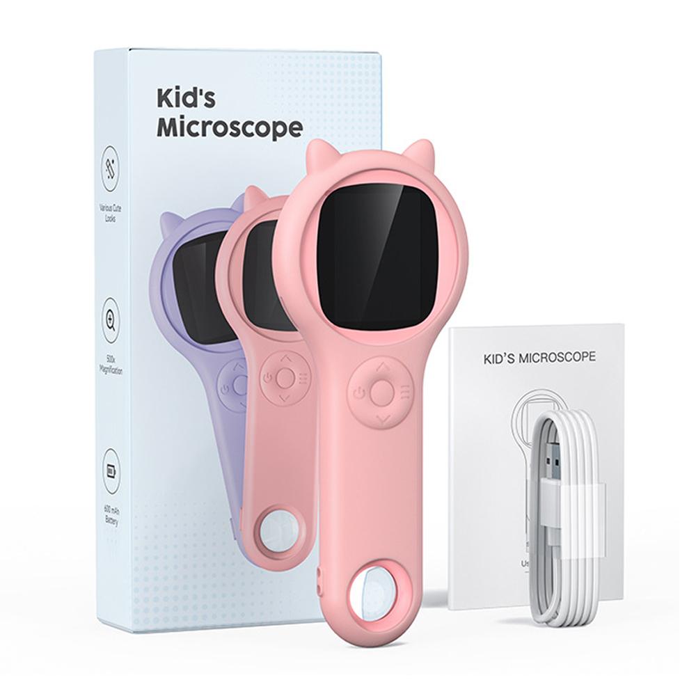 Handheld Digital Microscope 500X USB Supports 64GB Memory Insect Coin Magnifier Portable Microscopes Children Educational Toy