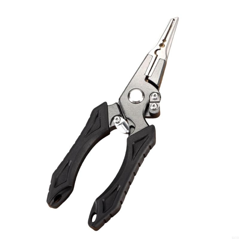 Premium Aluminum Fishing Pliers With Builtin Line Cutter And Hook Remover For Outdoor Fishing Enthusiasts M4YD