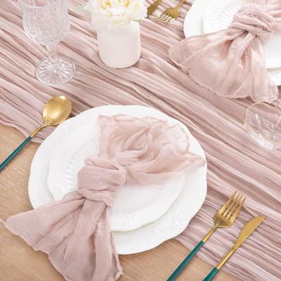Cheesecloth Napkin 20x20 Inches Bohemian Napkin Washable Rustic Gauze Dinner Napkin for Wedding Bridal Shower Dinner Party Decor