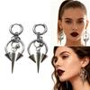Gothic Styles Earrings Featuring Bidirectional Studs Crafted of Sturdy Stainless Steel Materials