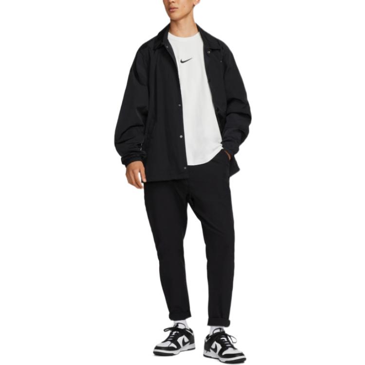 Nike Logo Print Crew Neck Oversized Short Sleeve Sport T-Shirt With Drop Shoulder Men Tops White DX6307-121