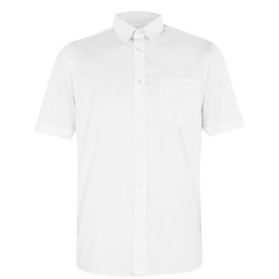 Pierre Cardin White Short Sleeve Shirt, Size 4XL