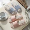 Linen slippers four seasons indoor household cotton and linen stepping on shit feeling home non-slip summer couple