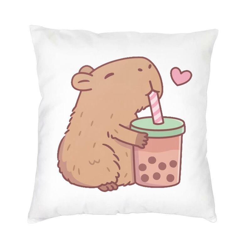 Capybara Cushion Cover Two Side Printing Floor Pillow Case for Living Room Fashion Pillowcase Home Decorative