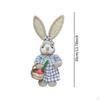 Easter Bunny Figurine Statue Cartoon Souvenir Party Decoration Handicraft 35cm for Garden