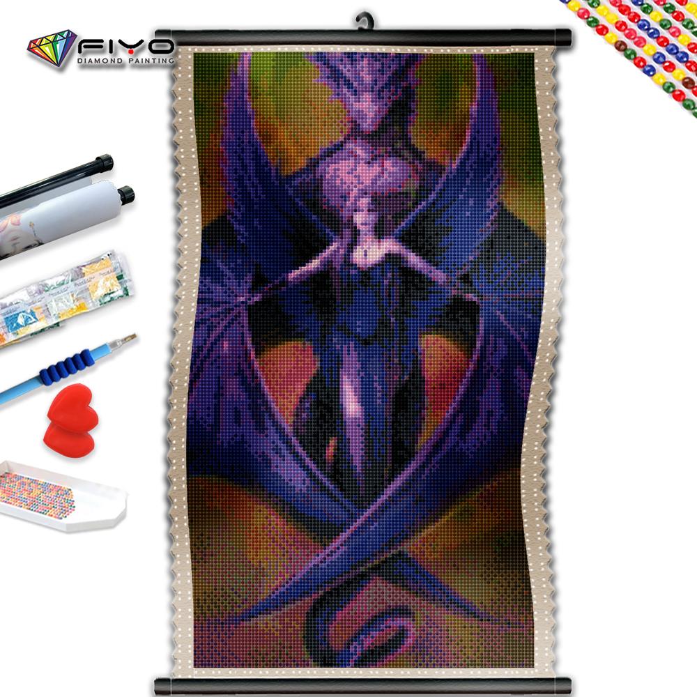 

5D DIY Рамка Алмазная картина Фиолетовый Дракон Женщины Полный квадратный круглый вышивка Животное Мозаика Портрет Рукоделие Домашний декор