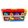 Inertial Cartoon Toy Car Set - 8-Piece Children's Simulation Gift Box