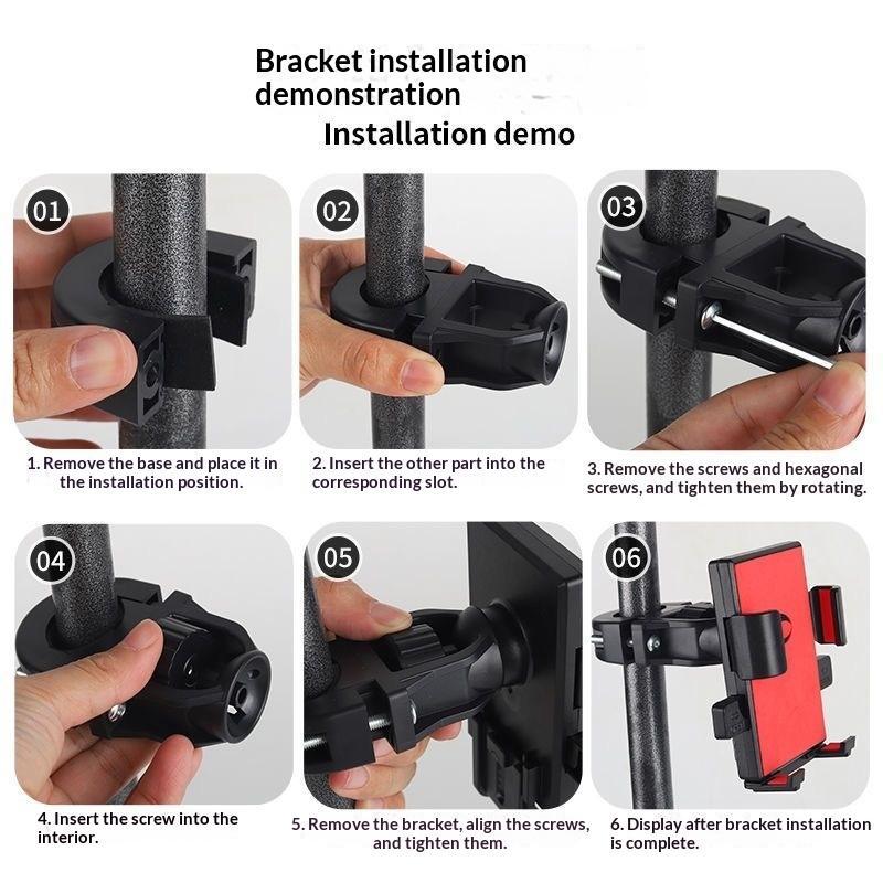 Truck Bus Phone Mount Hands Free 360 Rotation Stable Anti-Shake Grip Universal for Truck Bus Drivers GPS Use