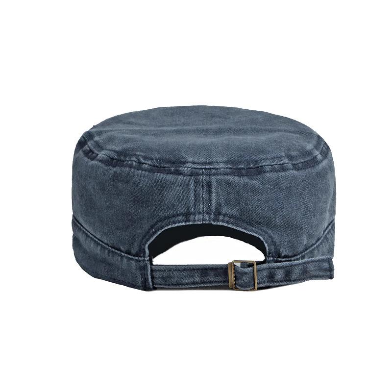 Herren Flache Militärkappe Frühling Sommer Gewaschen Vintage Koreanischer Stil Lässige Schirmmütze Sommer Sonnenschutz Tägliche Kopfbedeckung