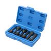 7pcs 3/8-Inch Drive Cr-Mo Metric Allen Hex Driver Impact Spline Bit Socket Set Size T20-T60 M5-M14