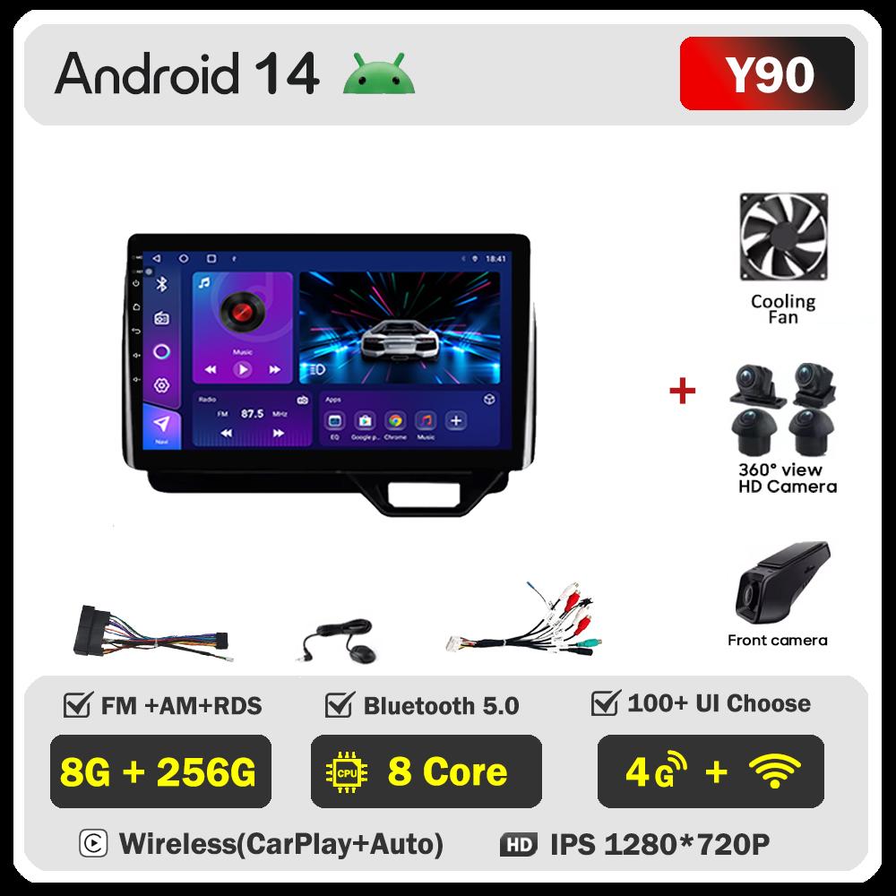 Android 14 For Honda N-BOX II 2 JF3 4 2017 - 2021 Stereo Head Unit Mirror Link GPS Navigation Autoradio Car Intelligent Systems