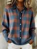 2025 Women's Solid Color Knit Lapel Cardigan Top with 3D Christmas Print - European American Autumn/Winter Collection