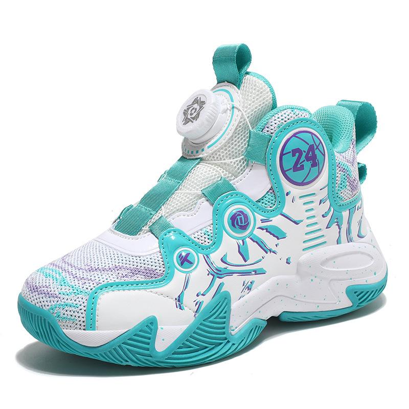 Basketball Shoes, Sneakers, Sports Shoes, Wear-resistant Middle and Older Children's New Combat Non-slip Children's Breathable Mesh Spring and Autum