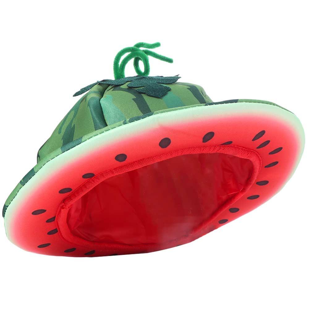 Creativity Wide Brims Sun Hat Cute Bucket Hat Watermelon Hat  Party Costume Accessories Watermelon Hat
