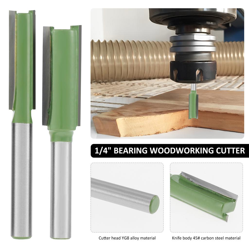 3-12mm Flush Trim Router Bit 2Flute Clean Straight Bit Woodworking MIlling Cutter Ball Nose End Mill Round TType Slotting Cutter