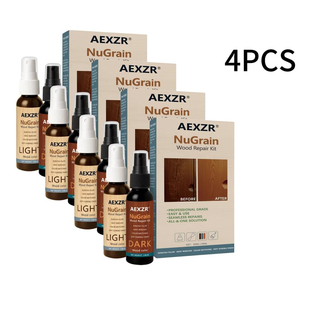 AMZ Holzboden-Haushaltspflege-Spray, Möbelpflege-Politur mit Kolophonium & Nano-Siliziumdioxid, Tägliches Reinigungs-Schutzmittel für Holzoberflächen, Natürlicher Look 1 Set