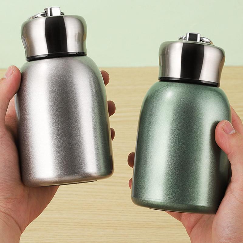 300ml Nerezová Termoska Přenosná Mini Roztomilá Tumbler Termoska Termoska Hrneček Tumbler