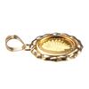 Speranza 24K Pure Gold Coin Indian Design 1 Pendant, Eagle, 1/25oz, Frame, Engraved, Unisex, No.