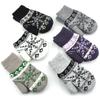 New Winter Thickened Plush Warm Snowflakes Finger Gloves For Men Women Knitted Mittens Outdoor Cycling Skiing Knitting Gloves