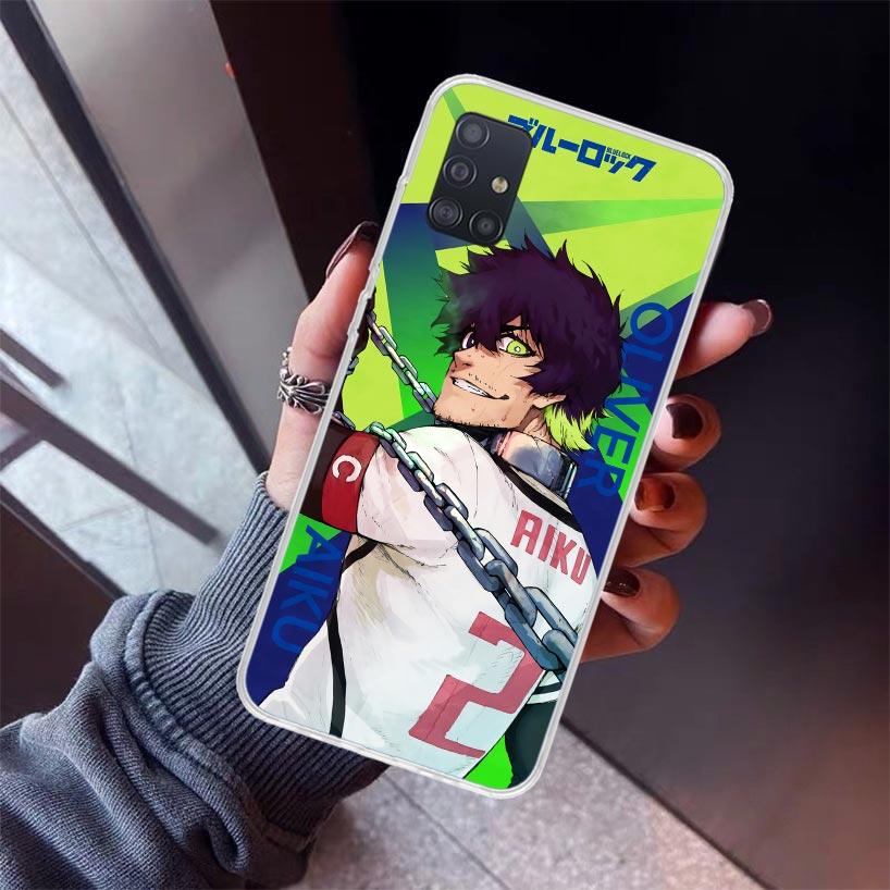 Heißer Anime Blue Lock Handyhülle Für Samsung Galaxy A52 A51 A50S A32 A22 A12 A02S A72 A71 A31 A70 A30S Note 20 Ultra 10 Plus S10 G