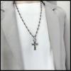 Chrome Hearts Autumn Cross Flower Necklace: Retro European & American Style