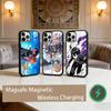 S-Sword Art Online SAO Kirigaya Handyhülle Für iPhone17,16,15,14,13,12,11 Plus,Pro Max Magnetisch Für Magsafe Kabelloses Laden