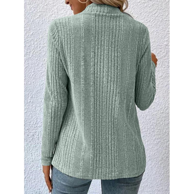 Autumn and Winter New Women's Cardigan Top Solid Color Casual Fashionable Loose Long Sleeve Knitted Sweater Jacket