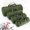 Thick Canvas Tool Storage Bag Portable Wear Resistant Hardware Organizer for Plumbing Repair Job Site Use 1PC